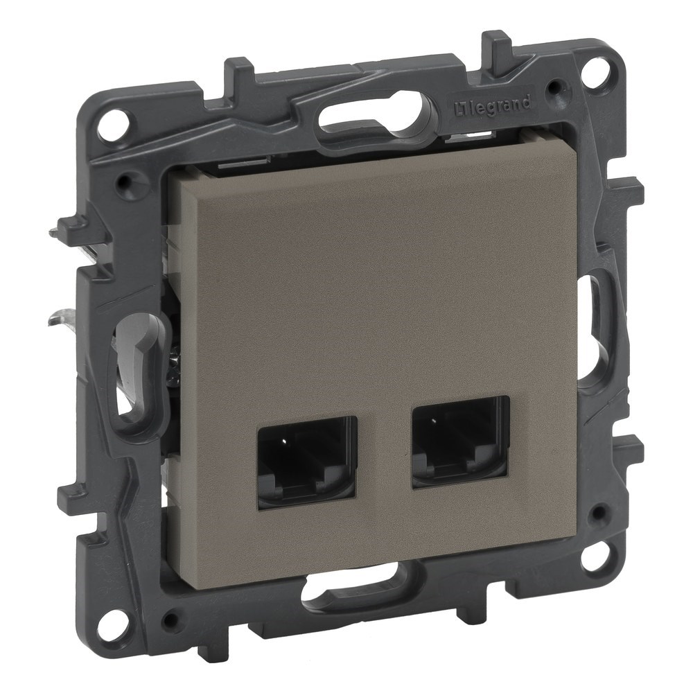 LEGRAND 768540Legrand Telefon ve Data Prizleri - 2xRJ45 priz, Cat6 UTP - BronzLegrand Telefon ve Data Prizleri - 2xRJ45 priz, Cat6 UTP{ubercoelektromarket}