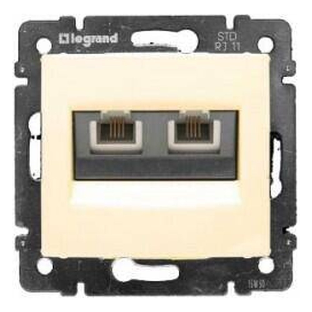 LEGRAND 774339Legrand Telefon ve Data Prizleri - RJ11 - 4 kontak, 2 çıkış - BejLegrand Telefon ve Data Prizleri - RJ11 - 4 kontak, 2 çıkış{ubercoelektromarket}