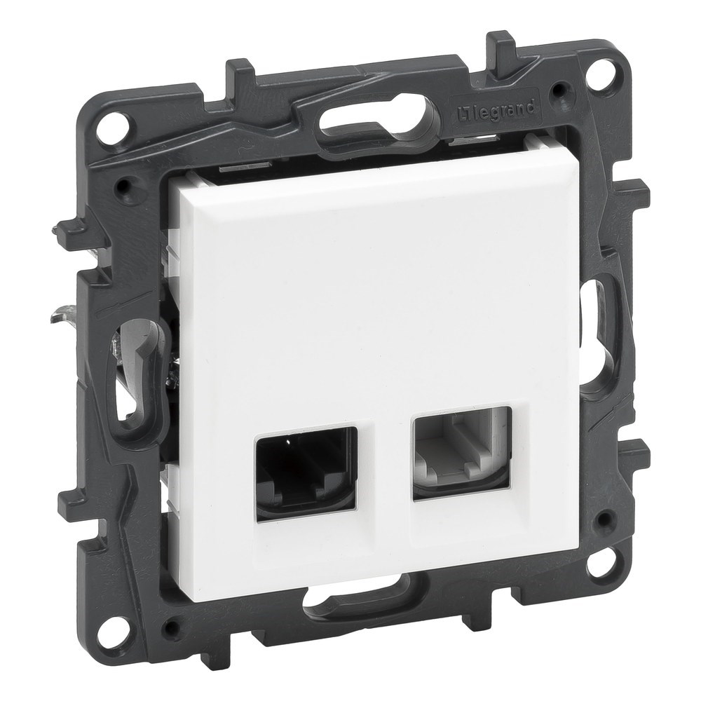 LEGRAND 768137Legrand Telefon ve Data Prizleri - RJ11 + RJ45 priz, Cat5e UTP - BeyazLegrand Telefon ve Data Prizleri - RJ11 + RJ45 priz, Cat5e{ubercoelektromarket}
