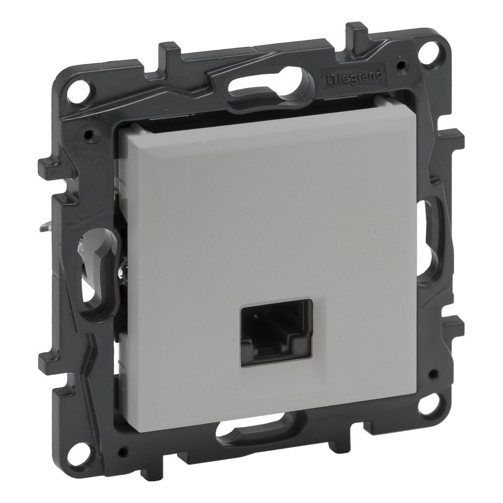 LEGRAND 768239Legrand Telefon ve Data Prizleri - RJ45 priz, Cat6 UTP - AlüminyumLegrand Telefon ve Data Prizleri - RJ45 priz, Cat6 UTP{ubercoelektromarket}