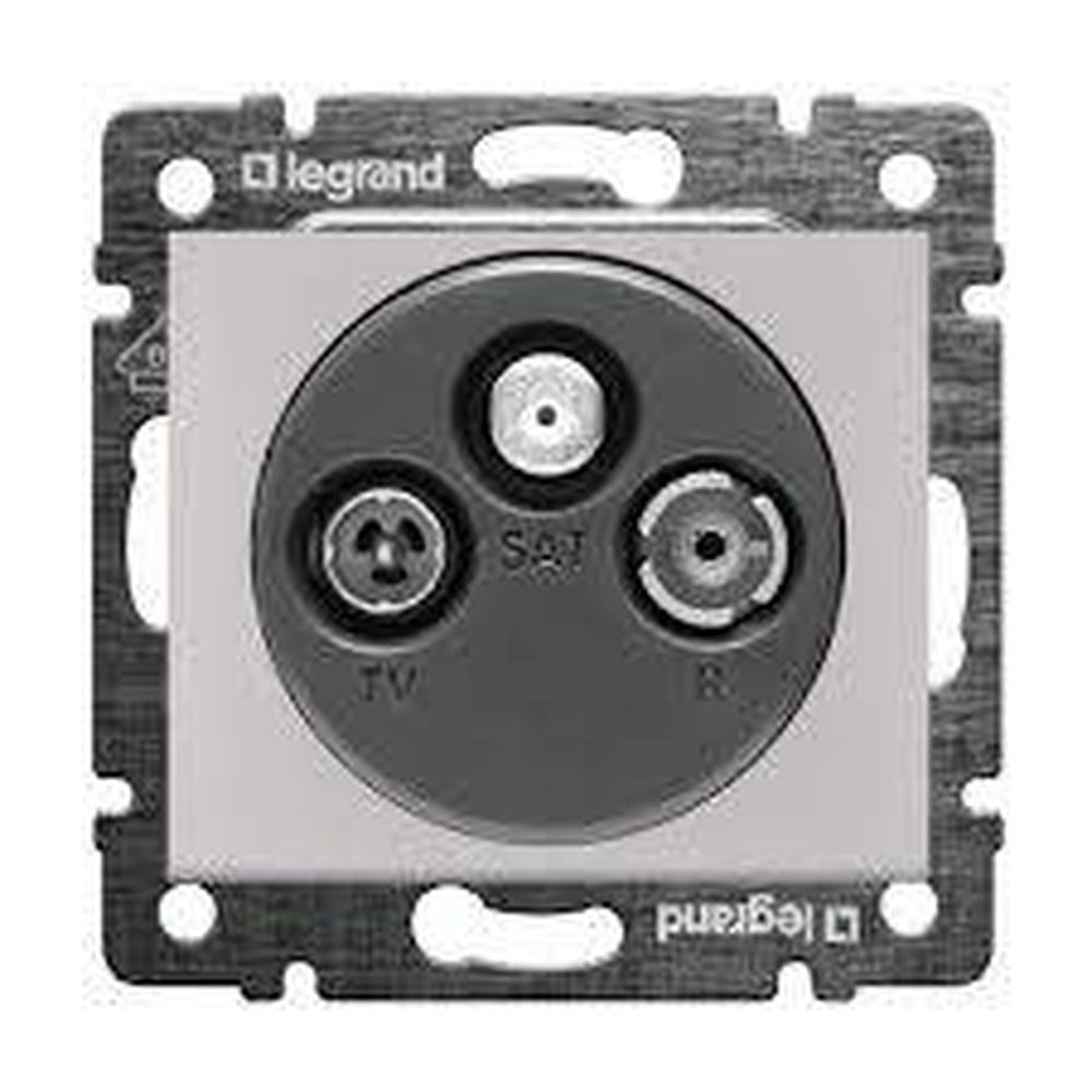 LEGRAND 770136Legrand Valena -TV-RD-SAT prizi Geçişli  dağıtım için sonlu AlümiyumLegrand TV-RD-SAT Prizleri - TV-RD-SAT prizi, sonlu 10 dB{ubercoelektromarket}