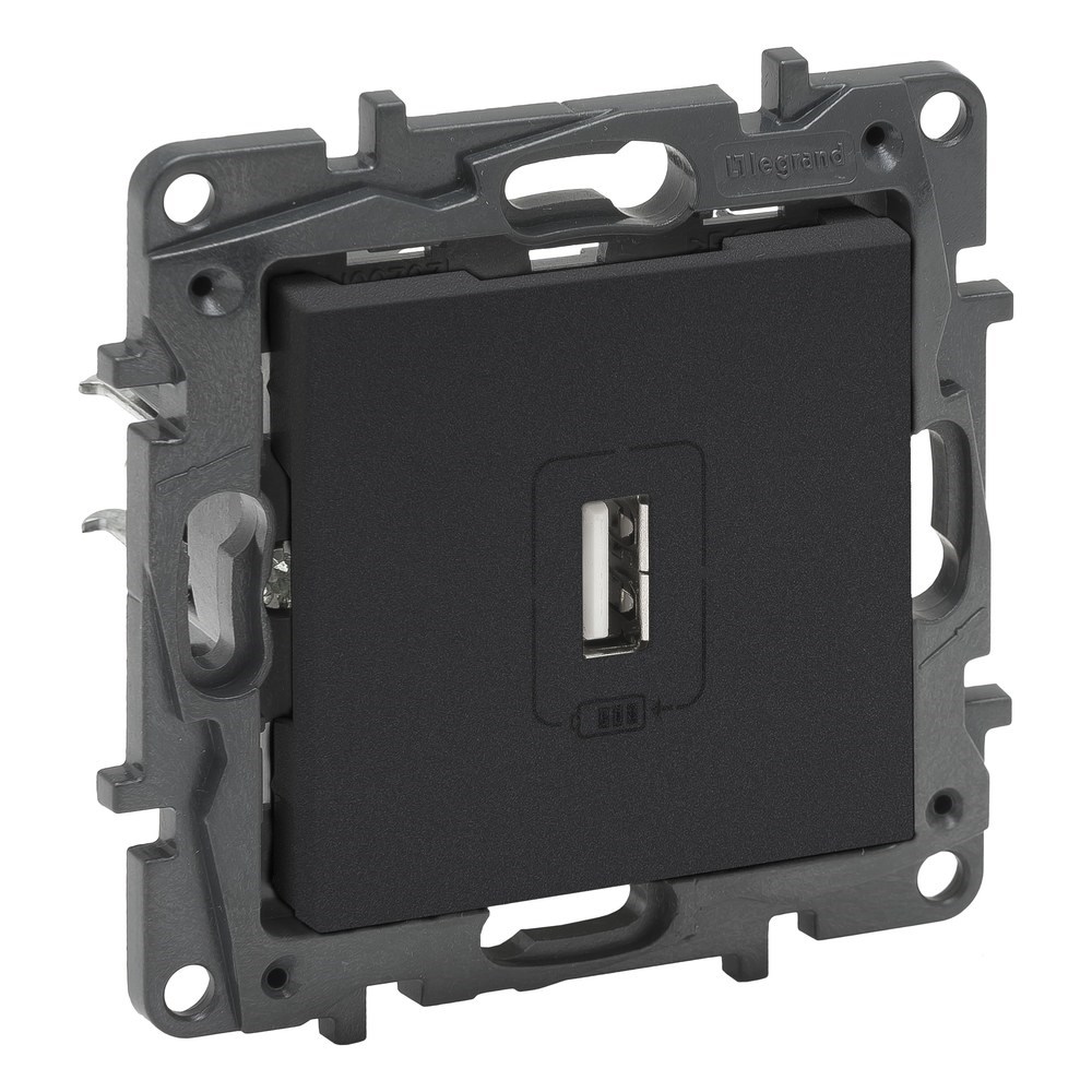LEGRAND 768397Legrand USB Şarj Prizi - Tekli USB şarj prizi, 1100mA - FümeLegrand USB Şarj Prizi - Tekli USB şarj prizi, 1100mA - Füme{ubercoelektromarket}
