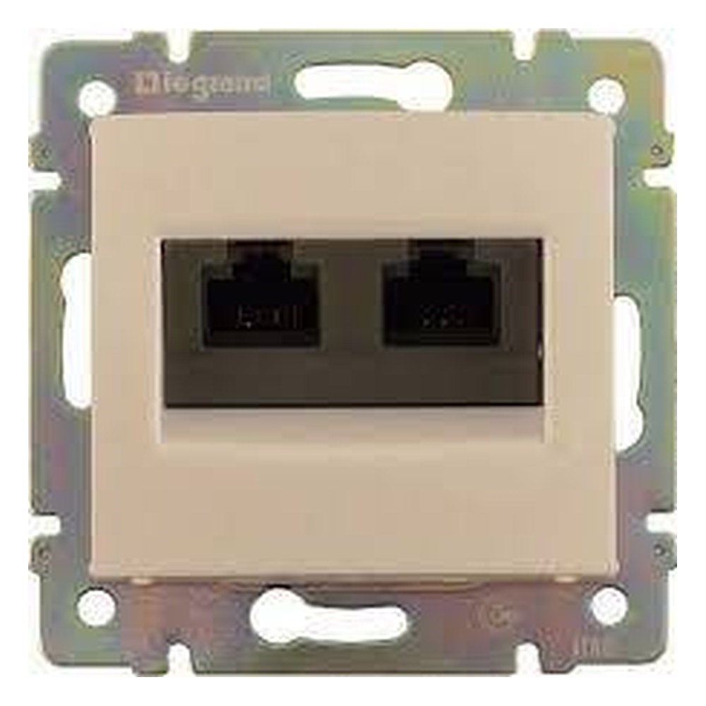 LEGRAND 774131Legrand Valena Cat5e data prizi RJ45 UTP - 2çıkış BejLegrand Valena Cat5e data prizi RJ45 UTP - 2çıkış Bej{ubercoelektromarket}
