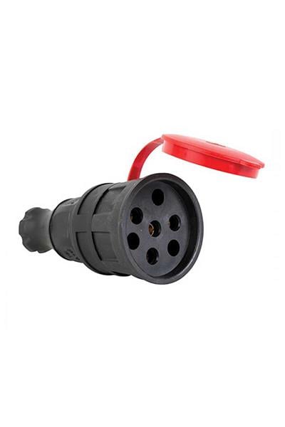 Mete Enerji 401022 3x25A 3P+E 380-415V IP44 Kauçuk Uzatma Prizi