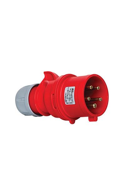 Mete Enerji 5*32A IP44 Düz Fiş Vida Bağlantılı 406111V