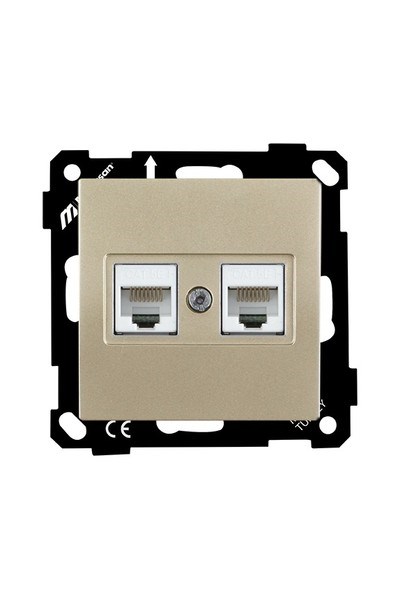 2270 138 0190Mutlusan Elitra Plus Mek+Tuş Data Prizi 2*Rj45 (Cat5E) - SatenMutlusan Elitra Plus Mek+Tuş Data Prizi 2*Rj45 - Saten{ubercoelektromarket}