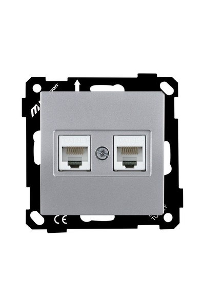 2270 138 0192Mutlusan Elitra Plus Mek+Tuş Data Prizi 2*Rj45 (Cat5E) - GümüşMutlusan Elitra Plus Mek+Tuş Data Prizi 2*Rj45 - Gümüş{ubercoelektromarket}