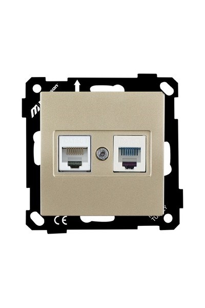 2270 139 0190Mutlusan Elitra Plus Mek+Tuş Telefon+Data Prizi (Rj11 Cat3+Cat5E) - SatenMutlusan Elitra Plus Mek+Tuş Telefon+Data Prizi{ubercoelektromarket}