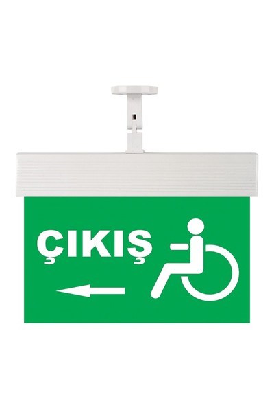 102 038 000855Mutlusan Exit-Acil Aydınlatma Armatürü (Ledli) IP20 - Sembol NO:55 - Çıkış + Sol Ok + Tekerlekli SandalyeMutlusan Exit-Acil Aydınlatma Armatürü (Ledli) IP20 - Sembol{ubercoelektromarket}