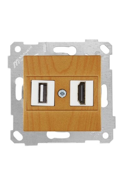2200 459 0158Mutlusan Mek+Tuş 1*USB/1*Hdmı Priz - MeşeMutlusan Mek+Tuş 1*USB-1*Hdmı Priz - Meşe{ubercoelektromarket}