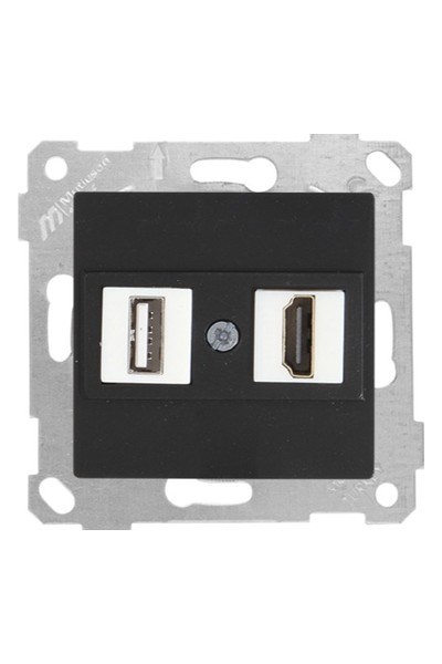 2200 459 0184Mutlusan Mek+Tuş 1*USB/1*Hdmı Priz - SiyahMutlusan Mek+Tuş 1*USB-1*Hdmı Priz - Siyah{ubercoelektromarket}