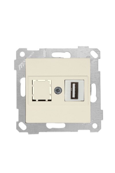 2200 455 0102Mutlusan Mek+Tuş 1*USB Priz - KremMutlusan Mek+Tuş 1*USB Priz - Krem{ubercoelektromarket}