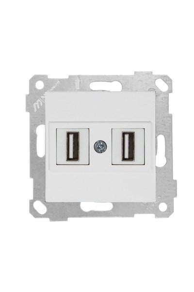 2200 456 0101Mutlusan Mek+Tuş 2*USB Priz - BeyazMutlusan Mek+Tuş 2*USB Priz - Beyaz{ubercoelektromarket}