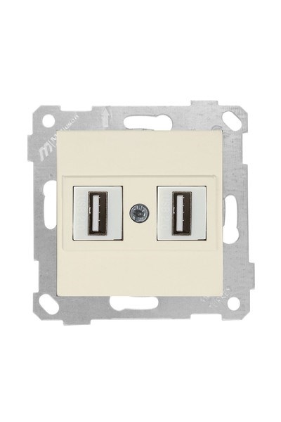 2200 456 0102Mutlusan Mek+Tuş 2*USB Priz - KremMutlusan Mek+Tuş 2*USB Priz - Krem{ubercoelektromarket}
