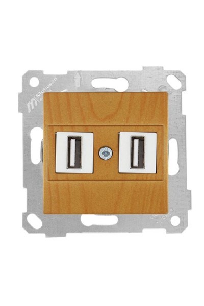 2200 456 0158Mutlusan Mek+Tuş 2*USB Priz - MeşeMutlusan Mek+Tuş 2*USB Priz - Meşe{ubercoelektromarket}