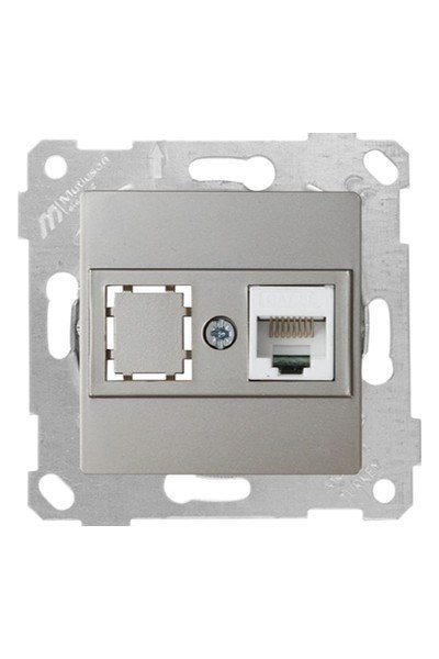 2200 136 0183Mutlusan Mek+Tuş Data Prizi 1*Rj45 (Cat5E) - TitanyumMutlusan Mek+Tuş Data Prizi 1*Rj45 (Cat5E) - Titanyum{ubercoelektromarket}