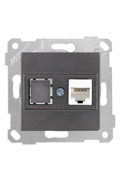 2200 140 0195Mutlusan Mek+Tuş Data Prizi 1*Rj45 (Cat6) - FümeMutlusan Mek+Tuş Data Prizi 1*Rj45 (Cat6) - Füme{ubercoelektromarket}