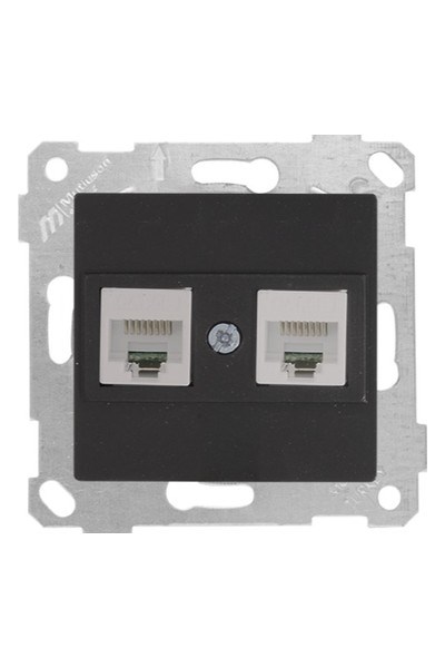 2200 138 0184Mutlusan Mek+Tuş Data Prizi 2*Rj45 (Cat5E) - SiyahMutlusan Mek+Tuş Data Prizi 2*Rj45 (Cat5E) - Siyah{ubercoelektromarket}