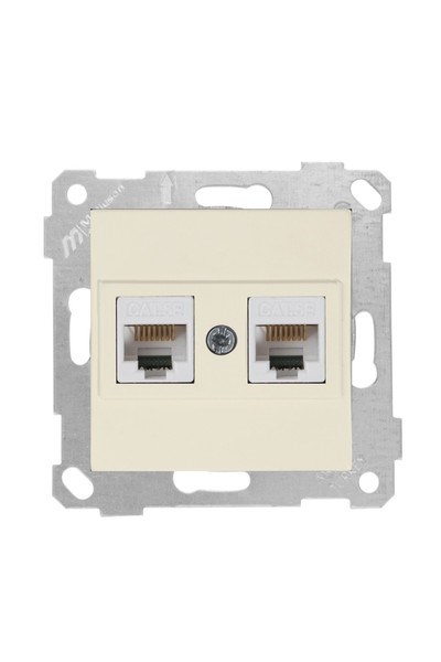 2200 138 0102Mutlusan Mek+Tuş Data Prizi 2*Rj45 (Cat5E) - KremMutlusan Mek+Tuş Data Prizi 2*Rj45 (Cat5E) - Krem{ubercoelektromarket}