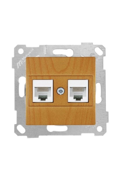 2200 138 0158Mutlusan Mek+Tuş Data Prizi 2*Rj45 (Cat5E) - MeşeMutlusan Mek+Tuş Data Prizi 2*Rj45 (Cat5E) - Meşe{ubercoelektromarket}