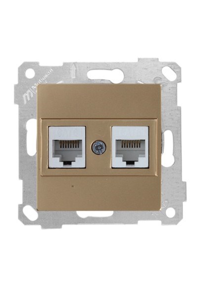 2200 141 0180Mutlusan Mek+Tuş Data Prizi 2*Rj45 (Cat6) - Antik AltınMutlusan Mek+Tuş Data Prizi 2*Rj45 (Cat6) - Antik Altın{ubercoelektromarket}