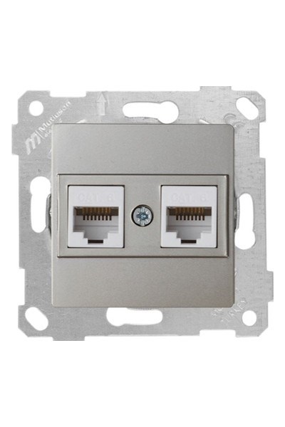 2200 141 0183Mutlusan Mek+Tuş Data Prizi 2*Rj45 (Cat6) - TitanyumMutlusan Mek+Tuş Data Prizi 2*Rj45 (Cat6) - Titanyum{ubercoelektromarket}