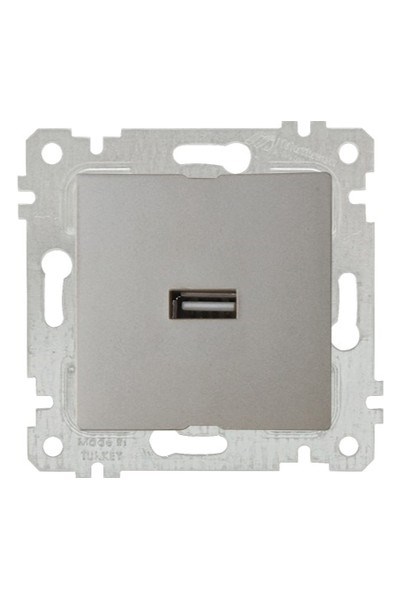2200 448 0183Mutlusan Mek+Tuş Tekli USB Şarj Prizi - TitanyumMutlusan Mek+Tuş Tekli USB Şarj Prizi - Titanyum{ubercoelektromarket}