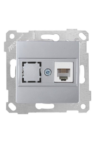 2200 125 0182Mutlusan Mek+Tuş Telefon Prizi 1Xrj11 (Cat3) - İnoxMutlusan Mek+Tuş Telefon Prizi 1Xrj11 (Cat3) - İnox{ubercoelektromarket}