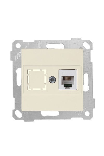 2200 125 0102Mutlusan Mek+Tuş Telefon Prizi 1Xrj11 (Cat3) - KremMutlusan Mek+Tuş Telefon Prizi 1Xrj11 (Cat3) - Krem{ubercoelektromarket}