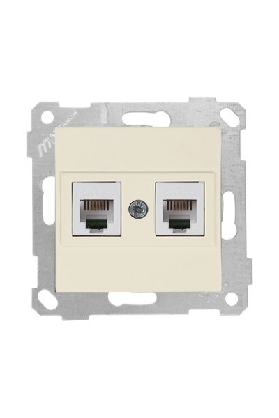 2200 126 0102Mutlusan Mek+Tuş Telefon Prizi 2Xrj11 (Cat3) - KremMutlusan Mek+Tuş Telefon Prizi 2Xrj11 (Cat3) - Krem{ubercoelektromarket}