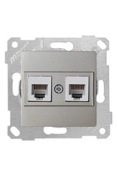 2200 126 0183Mutlusan Mek+Tuş Telefon Prizi 2Xrj11 (Cat3) - TitanyumMutlusan Mek+Tuş Telefon Prizi 2Xrj11 (Cat3) - Titanyum{ubercoelektromarket}