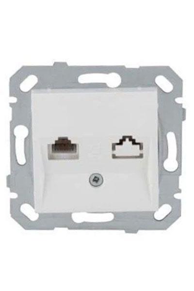 Netelsan BYBOU Numeris Telefon Prizi Beyaz Renk RJ 11 Mekanik ve Kapak M.U.DAT.10600