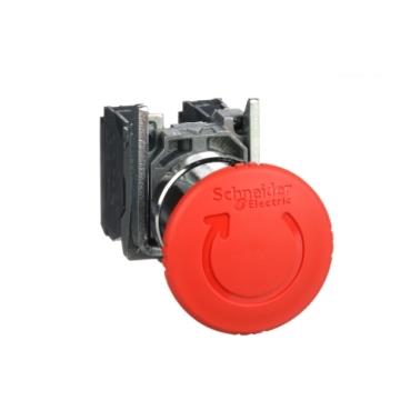 Schneider 2 Kutuplu Mantar Buton XB4-BS8445