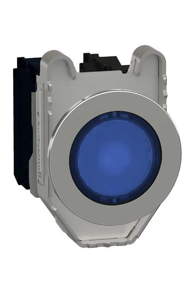 Schneider 230VAC 1NA+1NK Mavi Gömülü Işıklı Yaylı Led Kumanda Butonu XB4FW36M5