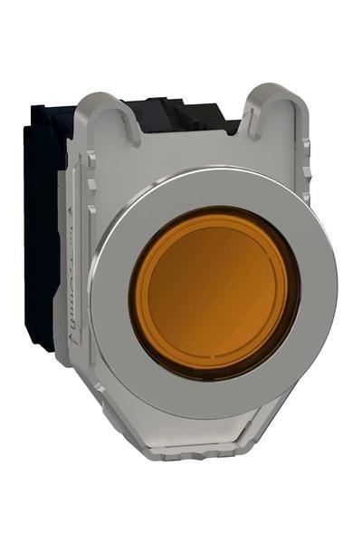 Schneider 24VAC/DC 1NA+1NK Turuncu Işıklı Yaylı Led Kumanda Butonu XB4FW35B5