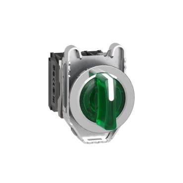 Schneider  24VAC/DC 1NA+1NK Yeşil Işıklı Mandallı Led Kumanda Butonu XB4FK133B5