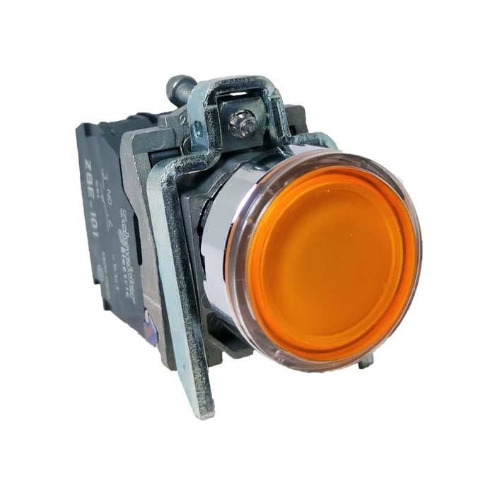 Schneider XB4-BW35M5 Korumalı Ledli Işıklı Turuncu Buton