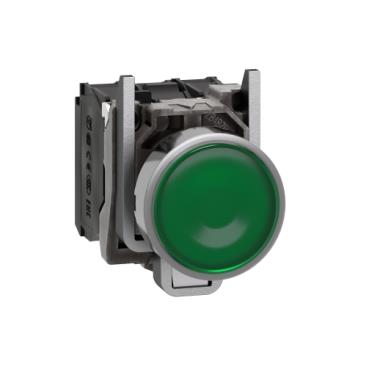 Schneider yeşil sıva altı eksiksiz ışıklı Buton Ø22 yaylı dönüş 1NA+1NK <=250V