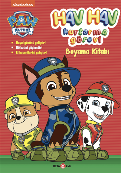 Paw Patrol -  Hav Hav Kurtarma Görevi Boyama Kitabı