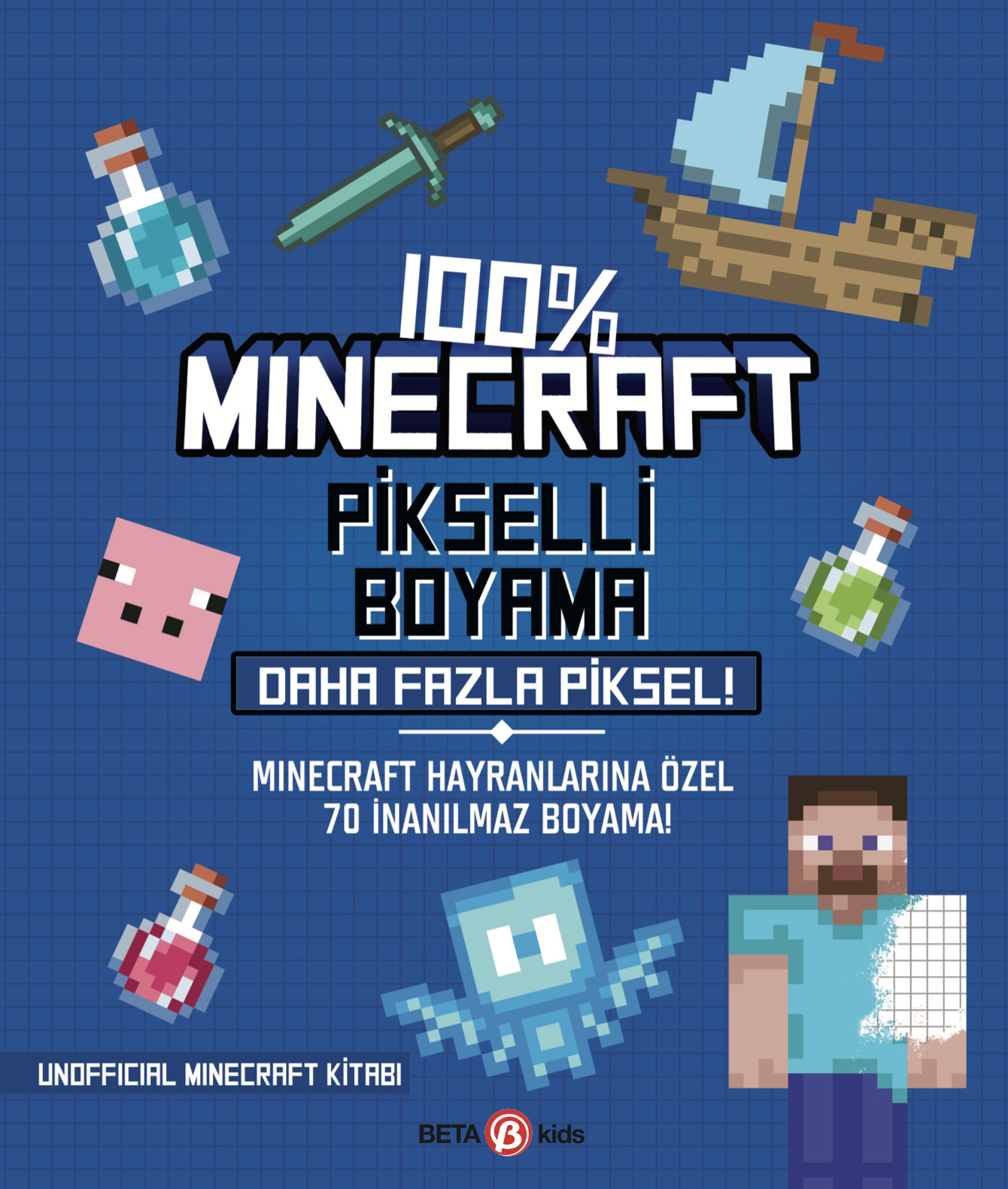 %100 Minecraft Pikselli Boyamalar Daha Fazla Piksel