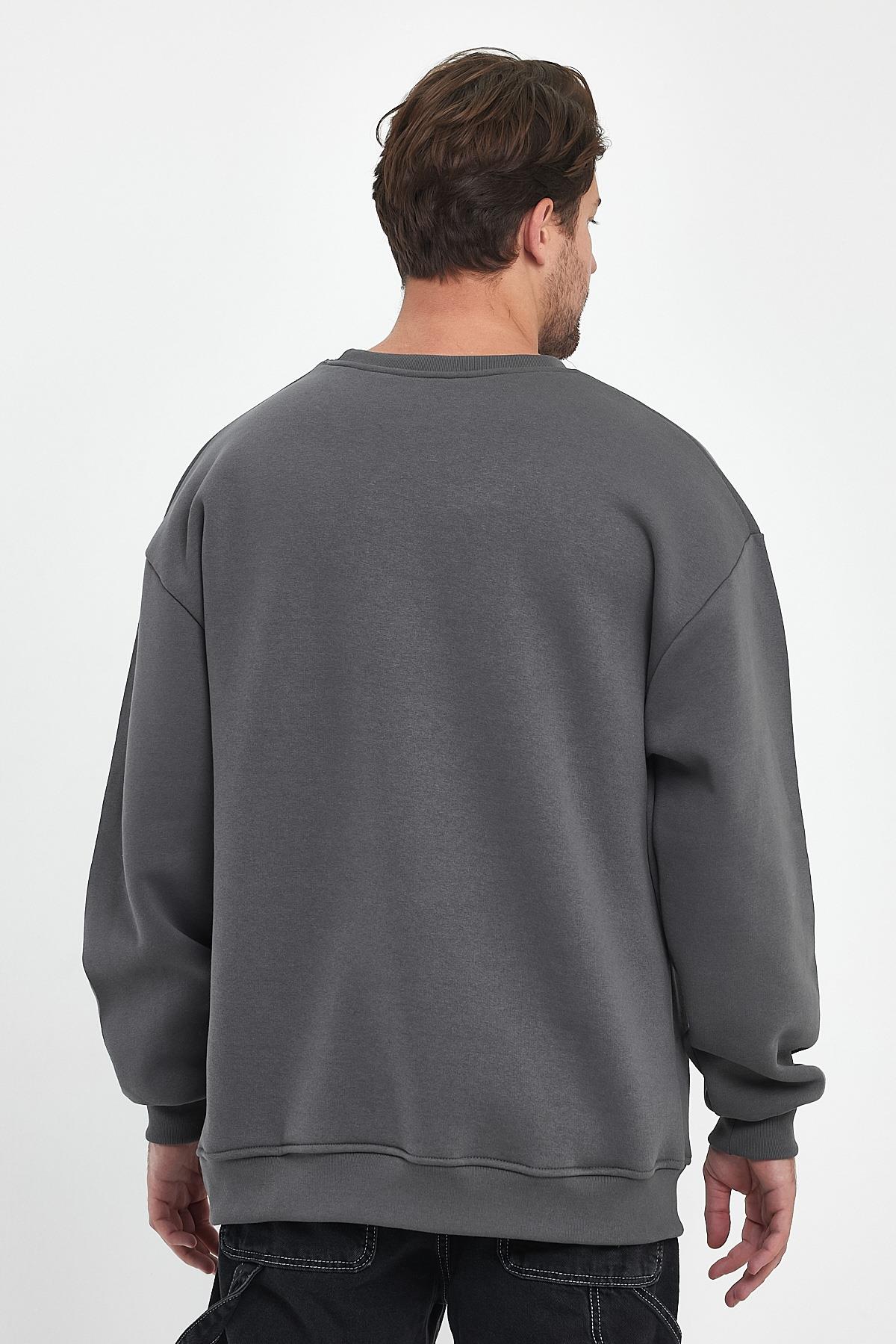 Oversize Sweatshirt Gri