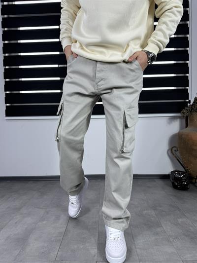 Baggy Kargo Pantolon Gri