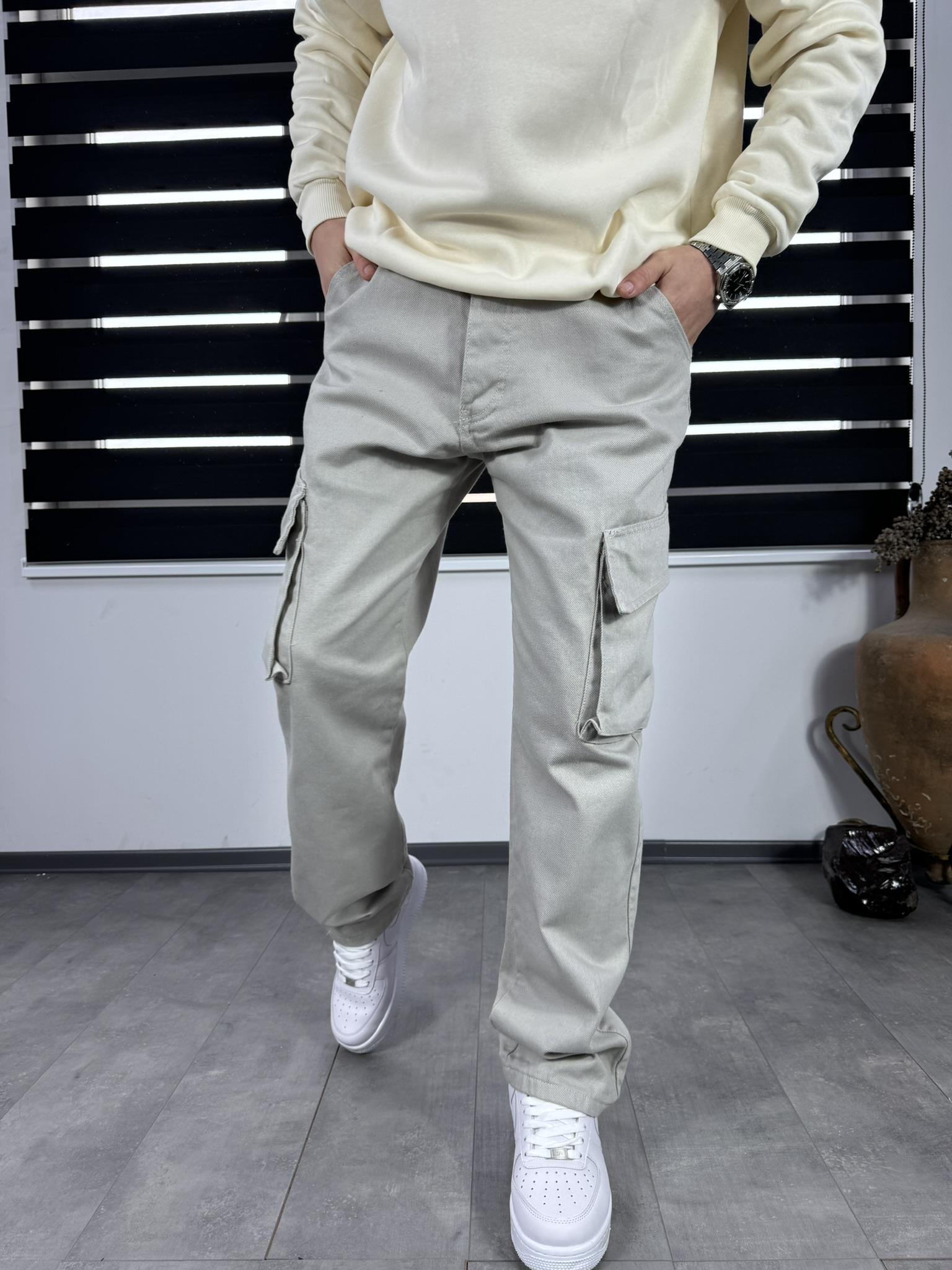 Baggy Kargo Pantolon Gri