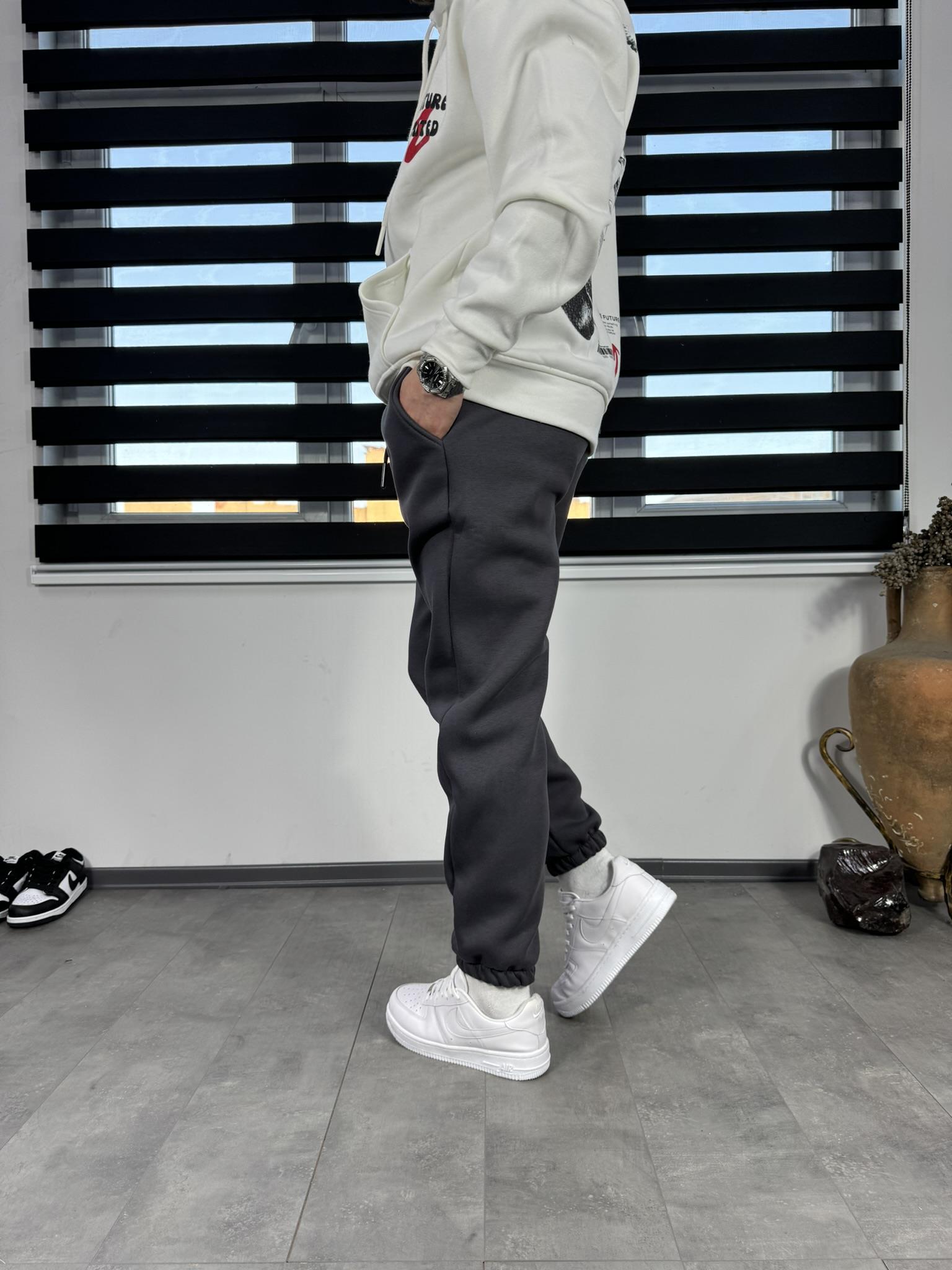 Jogger Fit Eşofman Koyu Gri