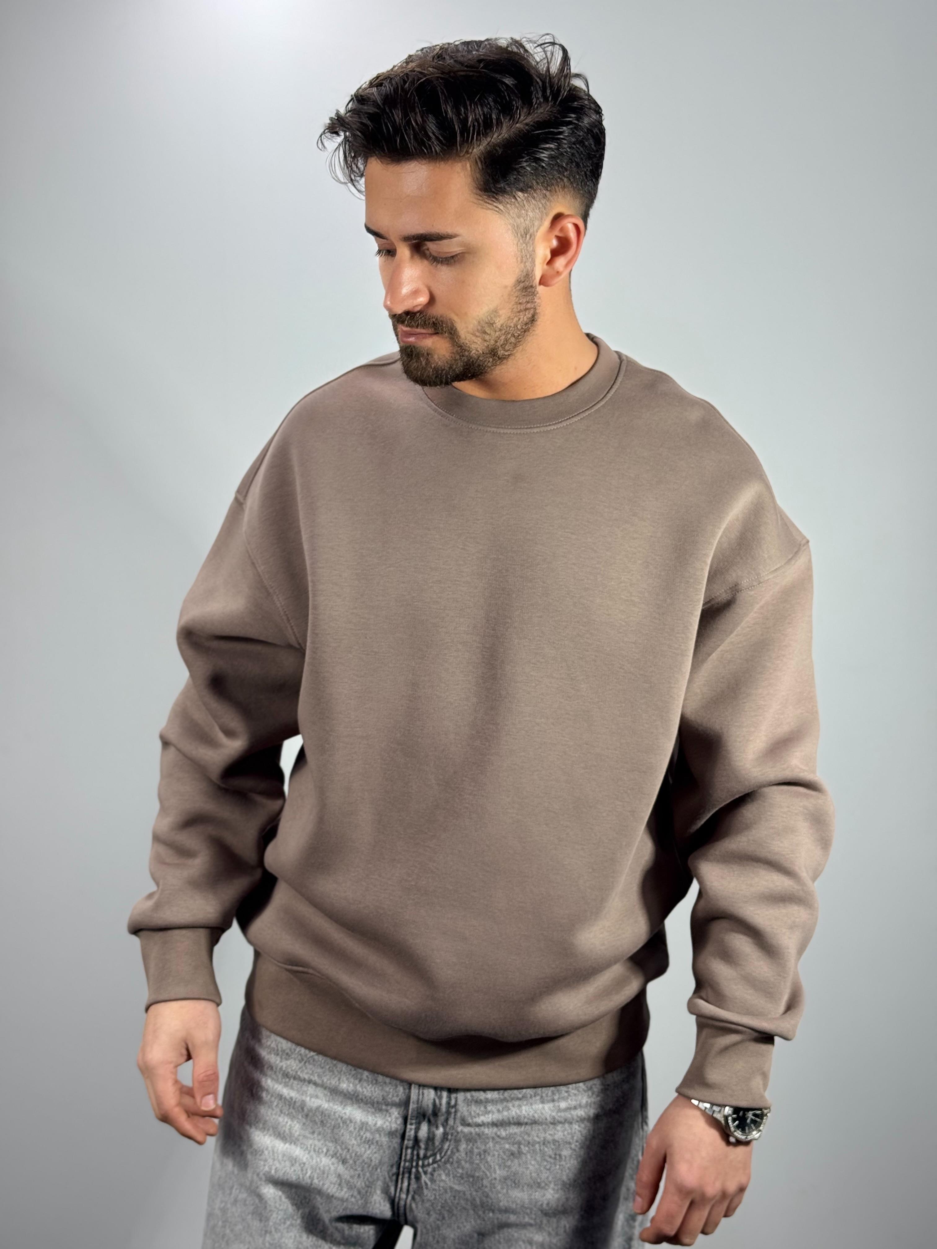 Kahverengi Oversize Sweat
