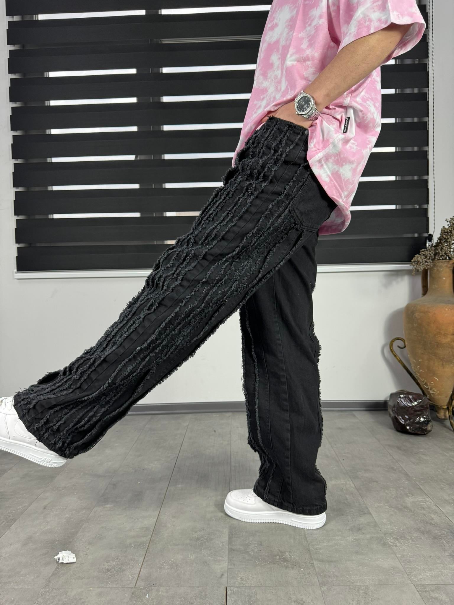 Siyah Püsküllü Premium Baggy