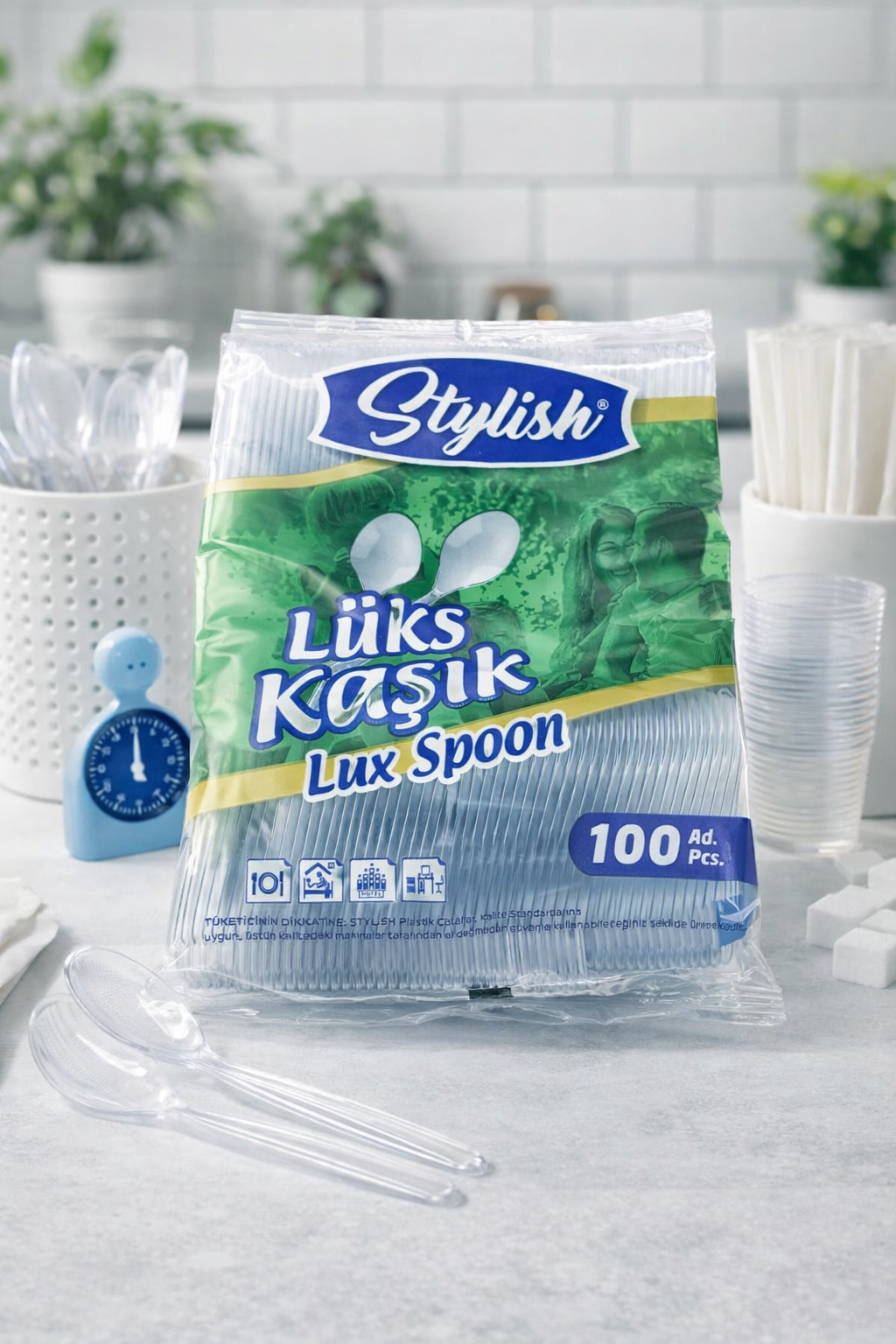 Stylish Lüx Kaşık 100lü