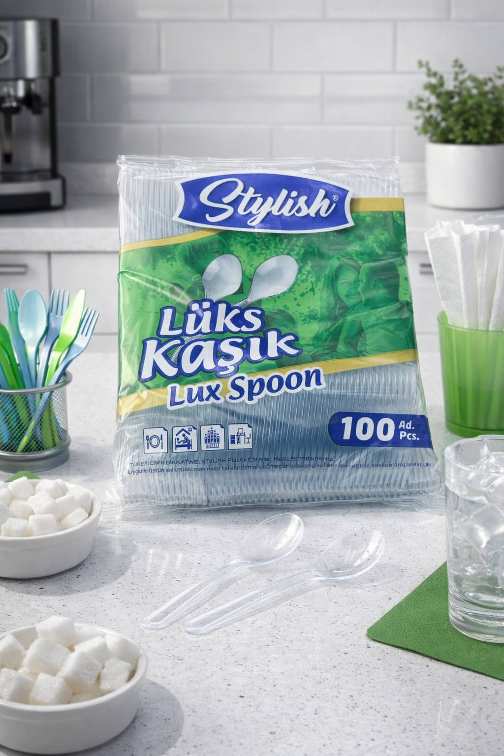 Stylish Lüx Kaşık 100lü