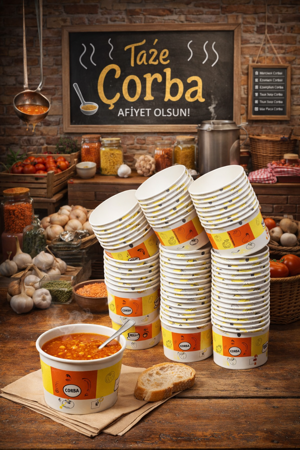 Kartonbar 14 Oz Çorba Kasesi 500lü