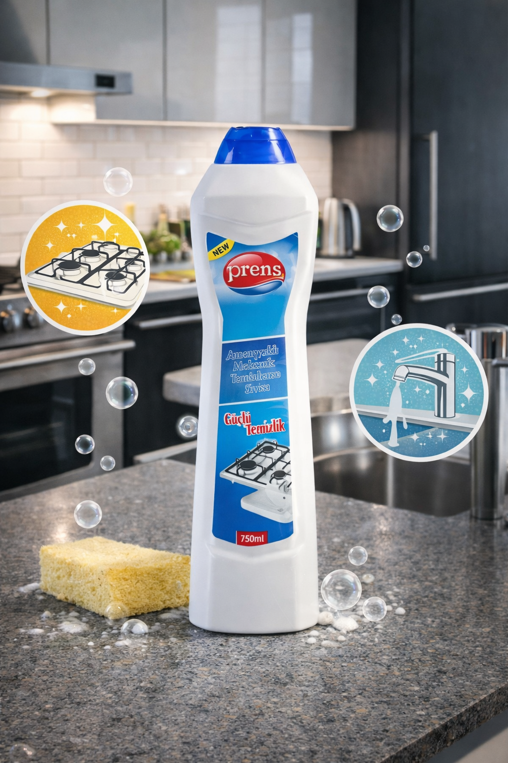 Prens Mekanik Temizleme Sıvısı Amonyaklı 750 ml
